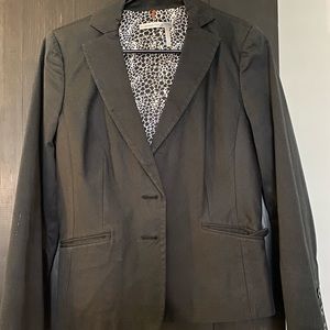 Pinstripe black blazer size 6